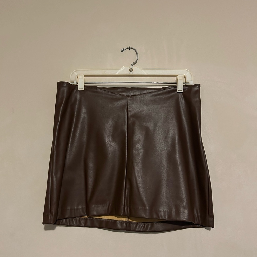 H&M Brown Mini Skirt